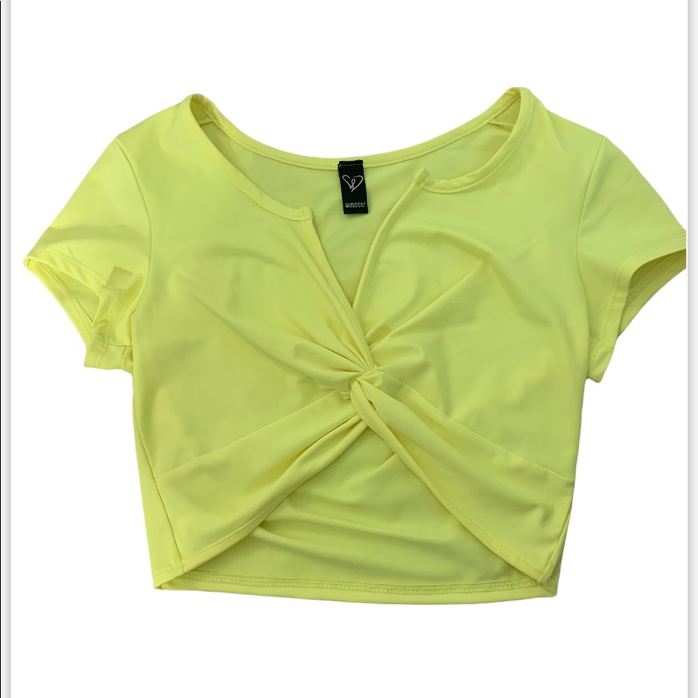 Neon Windsor crop top